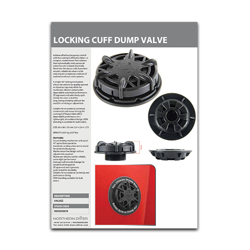 Locking Cuff Dump Valve